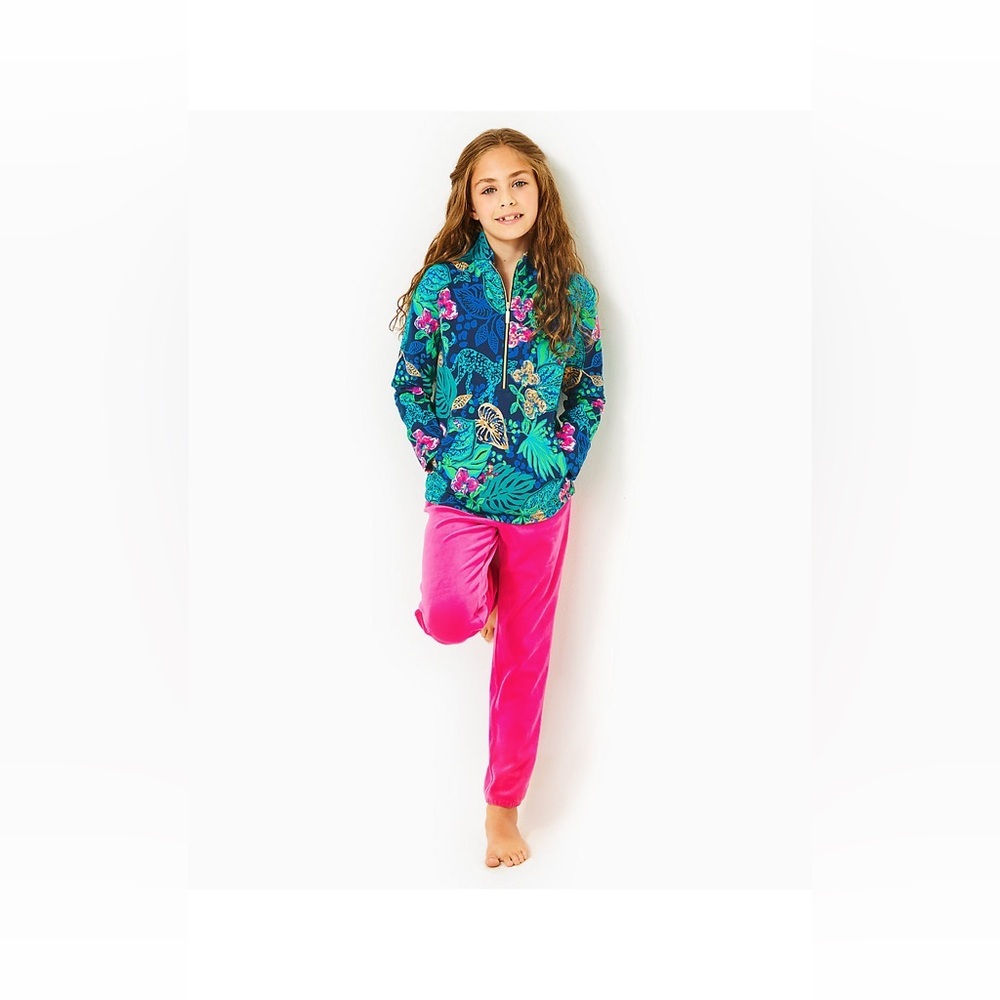 LILLY PULITZER LITTLE SKIPPER POPOVER, LOW TIDE NAVY LIFE OF THE PARTY XL GIRLS